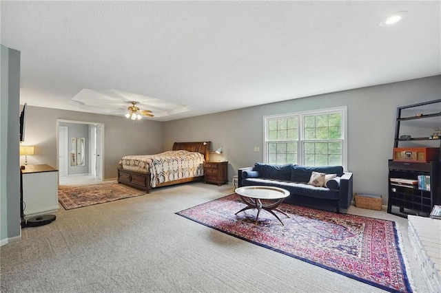 3632 NW Blue Jacket Dr, Lees Summit, MO 64064 - bedroom featuring carpet, ceiling fan, and baseboards