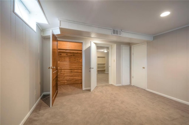 5917 W 101st Ter, Overland Park, KS 66207 - unfurnished bedroom featuring carpet flooring and wooden walls