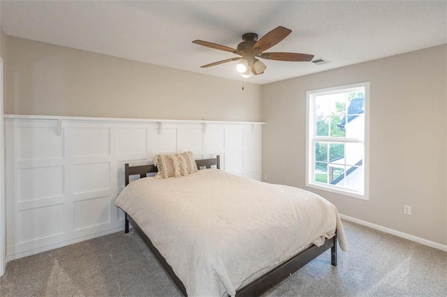 7503 N Lewis Ave, Kansas City, MO 64158 - bedroom featuring carpet flooring and ceiling fan