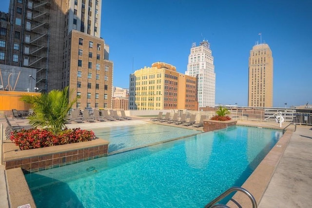 1101 Walnut St Unit 1809, Kansas City, MO 64106 - community pool featuring a city view