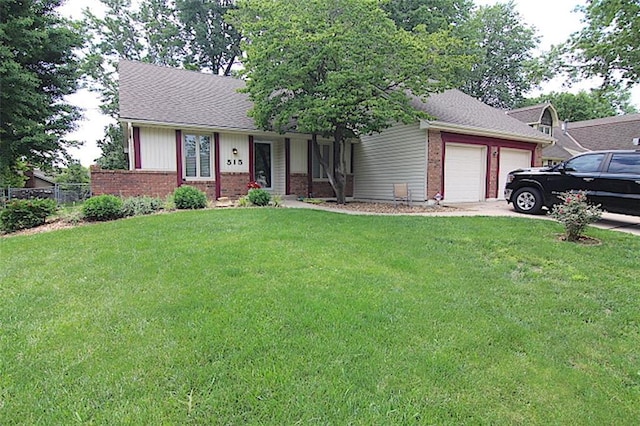 515 Mulberry St, Lees Summit, MO 64086 - single story home with brick siding, an attached garage, driveway, and roof with shingles