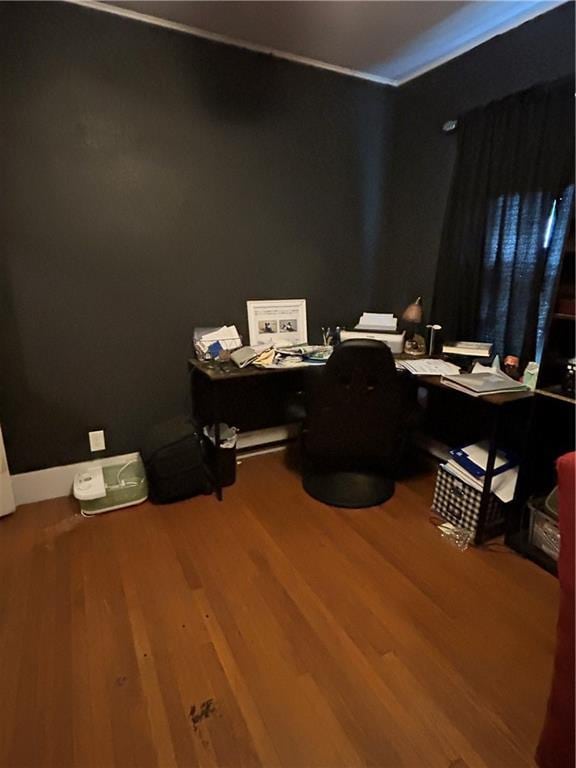 112 W Neosho St, Iola, KS 66749 - office area with wood finished floors