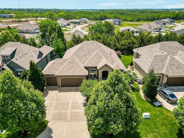 24793 W 98th St, Lenexa, KS 66227 - aerial perspective of suburban area