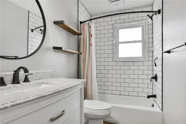 6773 N Askew Cir, Gladstone, MO 64119 - bathroom featuring vanity and shower / bathtub combination with curtain