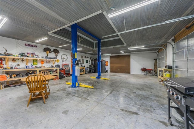 5488 SW Reed Ln, Trimble, MO 64492 - garage with a workshop area