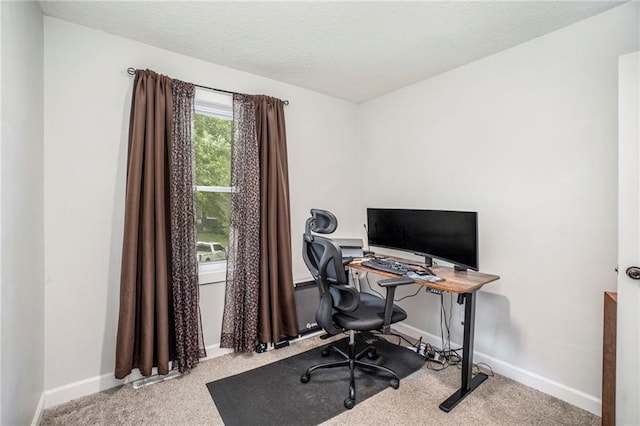 504 W 5th Ct, Peculiar, MO 64078 - carpeted office space featuring baseboards and a textured ceiling