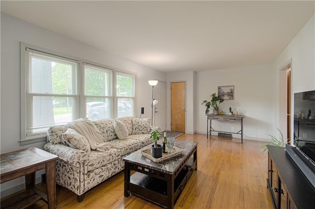 4511 NE 45th St, Kansas City, MO 64117 - living room with light wood-type flooring