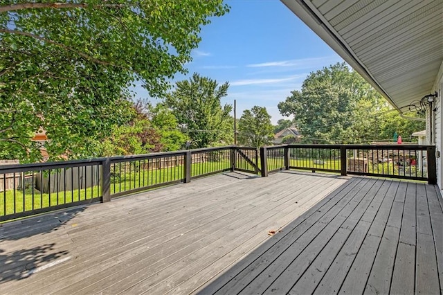7314 NW 84th Ter, Kansas City, MO 64153 - view of wooden deck