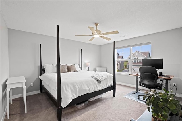 8810 SW 9th Ter, Blue Springs, MO 64064 - bedroom with carpet, a desk, and ceiling fan