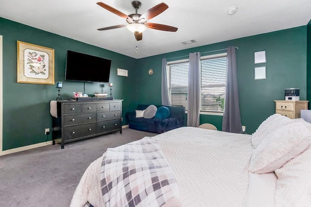 28340 W 164th St, Gardner, KS 66030 - carpeted bedroom featuring baseboards and a ceiling fan