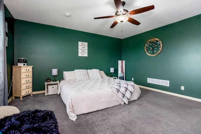 28340 W 164th St, Gardner, KS 66030 - bedroom with carpet, baseboards, and a ceiling fan