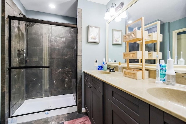 28340 W 164th St, Gardner, KS 66030 - full bathroom with a stall shower and double vanity