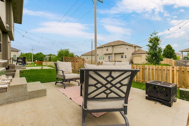 28340 W 164th St, Gardner, KS 66030 - view of patio / terrace with an outdoor living space
