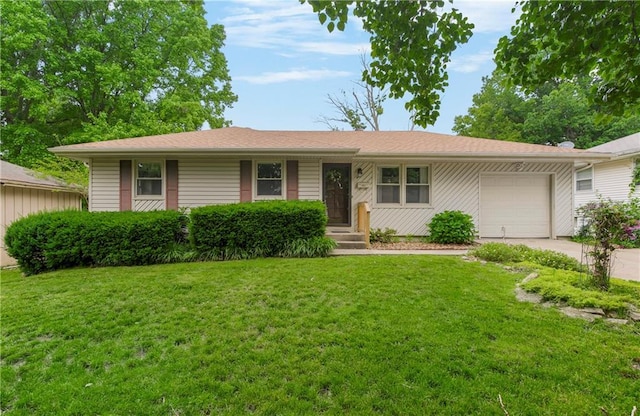 13408 Winchester Ave, Grandview, MO 64030 - single story home featuring a garage, a front lawn, and driveway