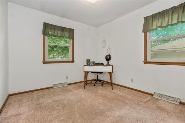 13408 Winchester Ave, Grandview, MO 64030 - carpeted home office with plenty of natural light and baseboards