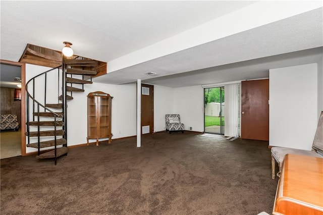 13408 Winchester Ave, Grandview, MO 64030 - basement with stairs and carpet
