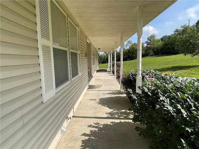 31821 159th St, Leavenworth, KS 66048 - porch with a lawn
