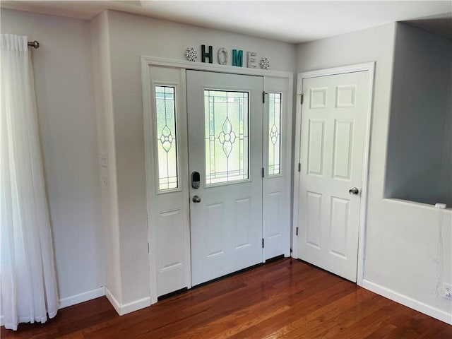 31821 159th St, Leavenworth, KS 66048 - foyer with dark wood-type flooring
