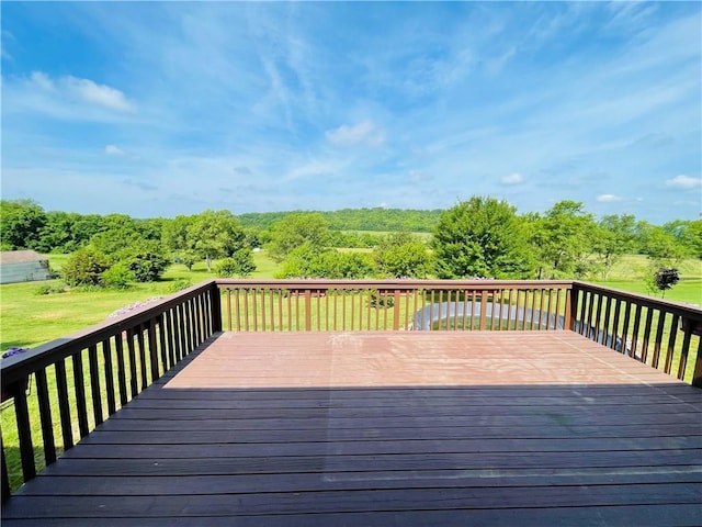 31821 159th St, Leavenworth, KS 66048 - wooden deck with a lawn