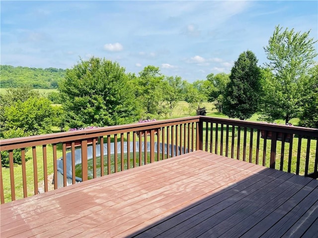 31821 159th St, Leavenworth, KS 66048 - wooden terrace with a yard