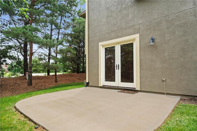 15027 Ash St, Leawood, KS 66224 - view of patio featuring french doors