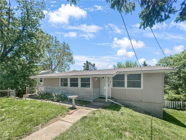 2939 Jewett St, Kansas City, MO 64117 - view of front facade with stone siding