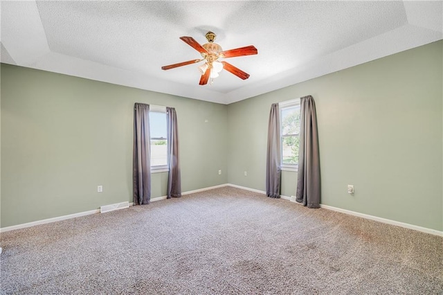 160 SW 131st Hwy, Holden, MO 64040 - carpeted empty room with ceiling fan and a textured ceiling