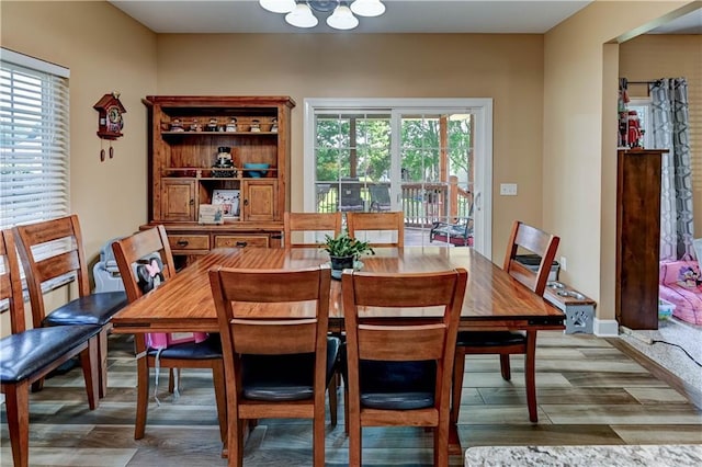 966 Moore Pl, Odessa, MO 64076 - dining room with wood finished floors and a chandelier