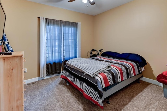 966 Moore Pl, Odessa, MO 64076 - carpeted bedroom featuring baseboards and ceiling fan