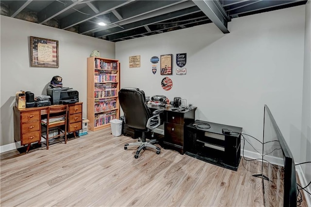 966 Moore Pl, Odessa, MO 64076 - office space featuring wood finished floors