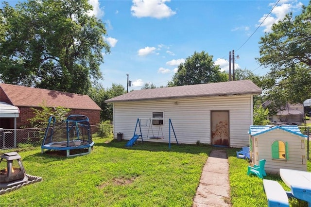 201 N Steuben Ave, Chanute, KS 66720 - view of outbuilding featuring a trampoline