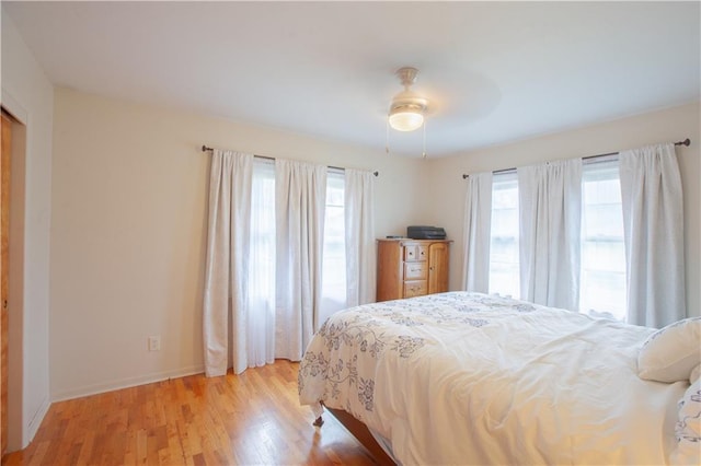 501 N Franklin St, Spring Hill, KS 66083 - bedroom featuring light wood-style flooring and ceiling fan