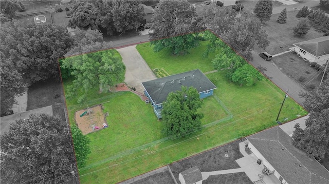 501 N Franklin St, Spring Hill, KS 66083 - aerial overview of property's location featuring property parcel outlined