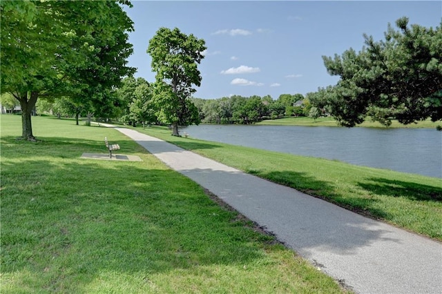 8 S Mulberry St, Louisburg, KS 66053 - view of community with a water view and a yard
