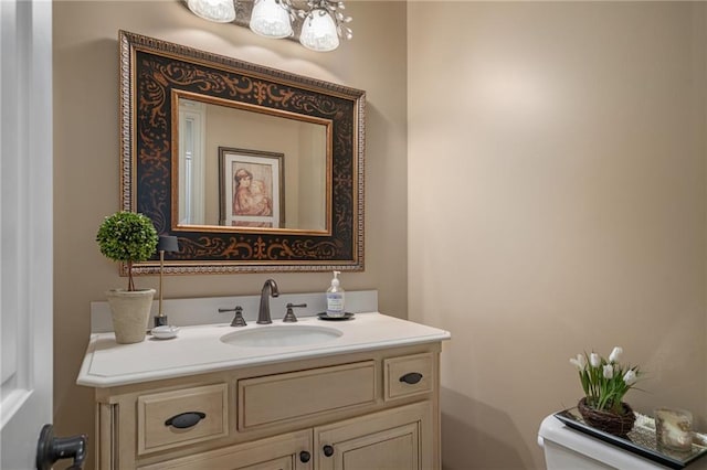14208 Larsen St, Overland Park, KS 66221 - half bathroom featuring toilet and vanity