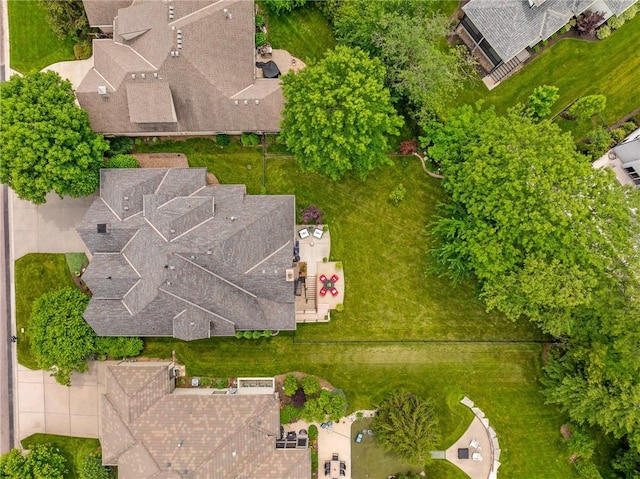 14208 Larsen St, Overland Park, KS 66221 - drone / aerial view