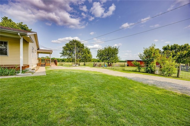 1110 E 1600th Rd, Lawrence, KS 66046 - view of yard featuring driveway