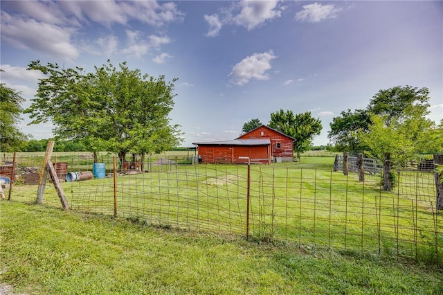 1110 E 1600th Rd, Lawrence, KS 66046 - view of yard featuring a view of rural / pastoral area, an outbuilding, and a barn