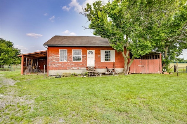 1110 E 1600th Rd, Lawrence, KS 66046 - view of front of house featuring entry steps