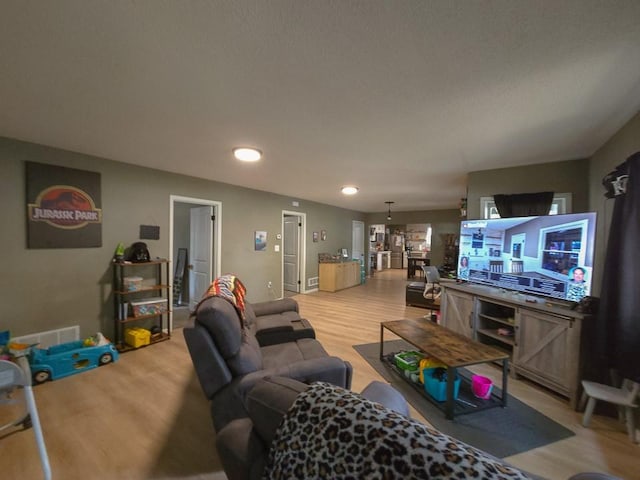 300 Brown Ave, Osawatomie, KS 66064 - living room featuring light wood finished floors and recessed lighting