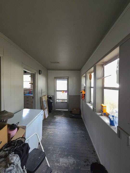 300 Brown Ave, Osawatomie, KS 66064 - interior space with dark wood-type flooring