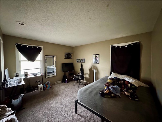 14051 Dunbar Ct, Grandview, MO 64030 - bedroom featuring carpet flooring and a textured ceiling
