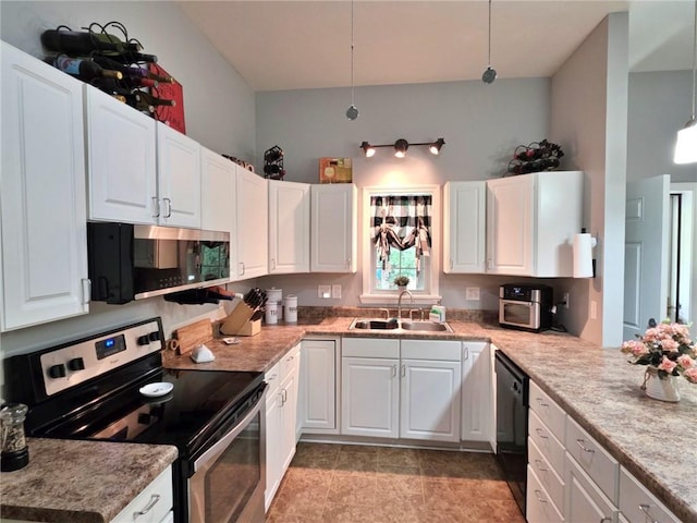 5325 Bryant Bottom Rd, Blackwater, MO 65322 - kitchen with stainless steel appliances, a sink, and white cabinets