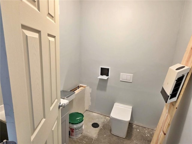 5325 Bryant Bottom Rd, Blackwater, MO 65322 - bathroom featuring toilet and unfinished concrete floors