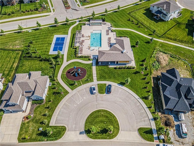 15278 W 173rd St, Olathe, KS 66062 - bird's eye view of a pool