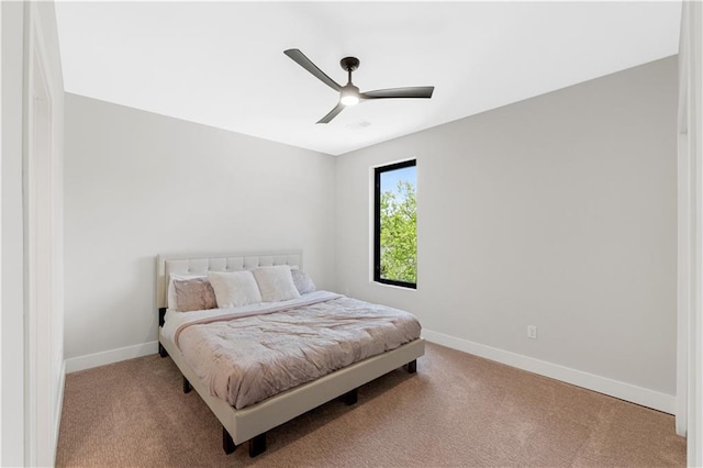 6111 Persimmon Ct, Parkville, MO 64152 - bedroom featuring carpet floors, baseboards, and a ceiling fan