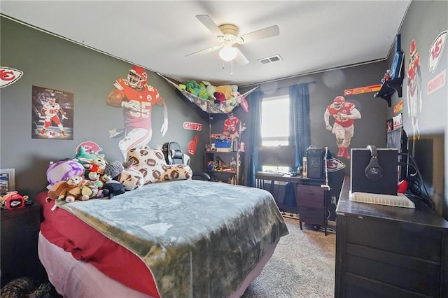 207 N Laurel St Unit 5D, Gardner, KS 66030 - bedroom featuring carpet flooring and ceiling fan