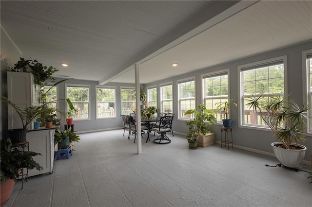 35705 E Rd Mize Rd, Oak Grove, MO 64075 - sunroom with recessed lighting and beam ceiling