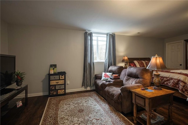 35705 E Rd Mize Rd, Oak Grove, MO 64075 - bedroom featuring dark wood-style floors and baseboards