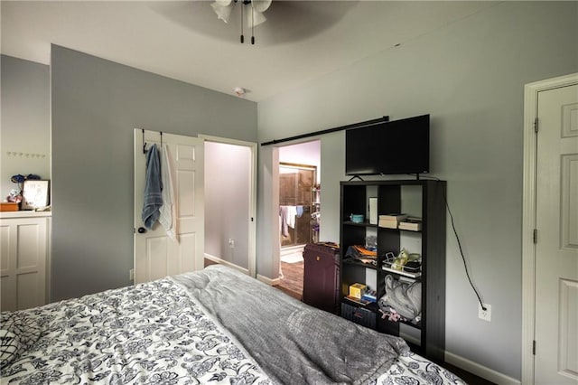 35705 E Rd Mize Rd, Oak Grove, MO 64075 - bedroom with baseboards and ceiling fan